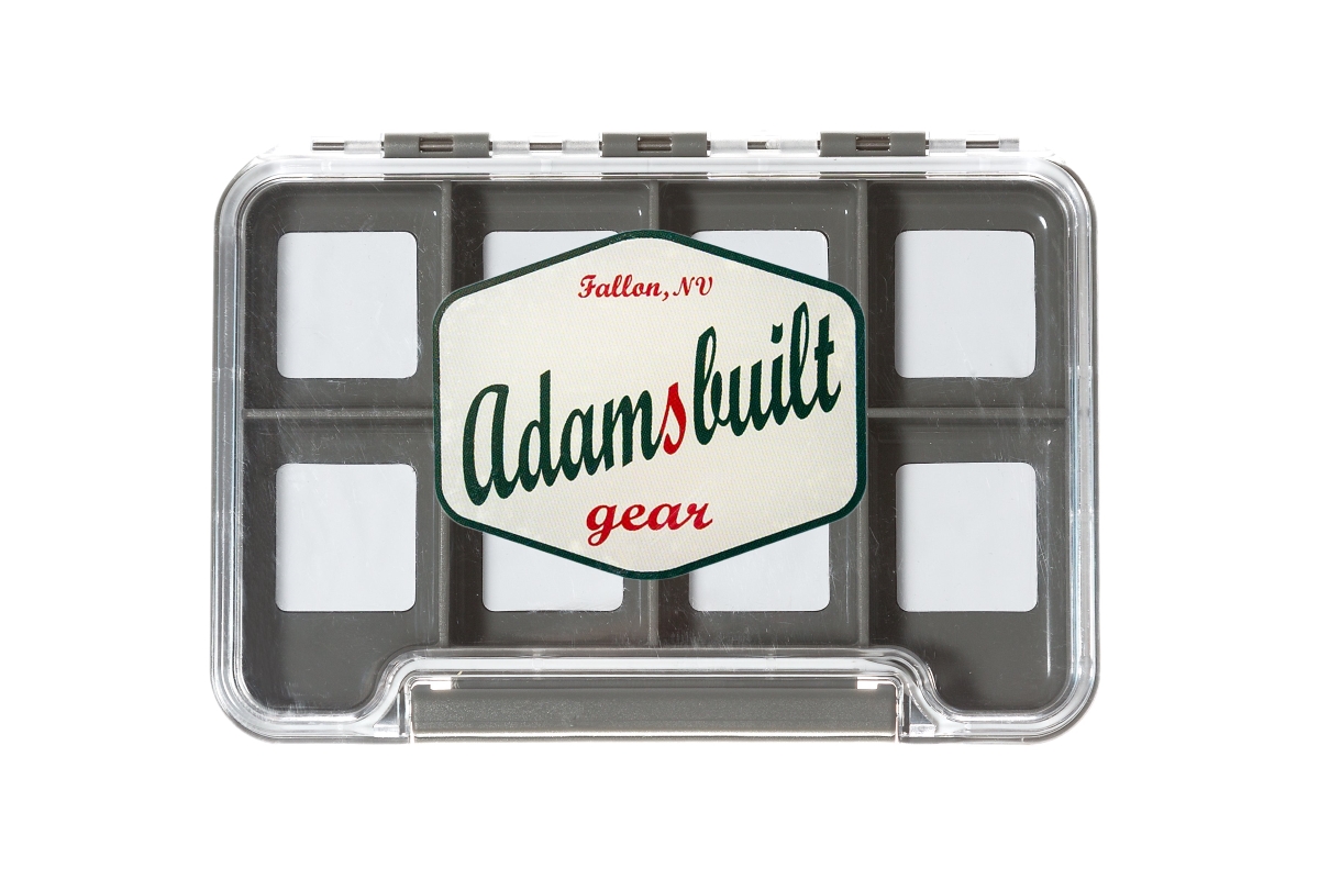 AB96-8MC Slim Waterproof 8 Magnetic Compartments Box - Clear Single Sided - Small