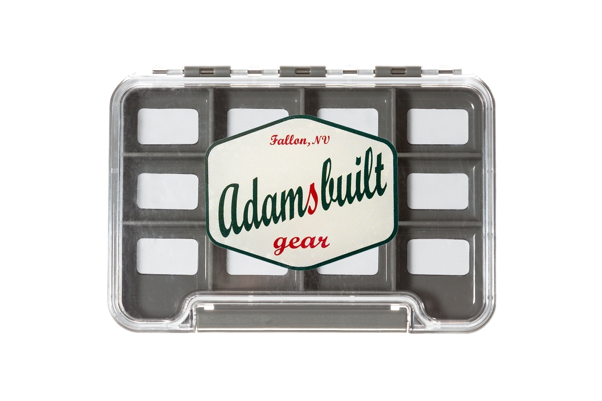 AB96-12MC Slim Waterproof 12 Magnetic Compartments Box - Clear Single Sided - Small