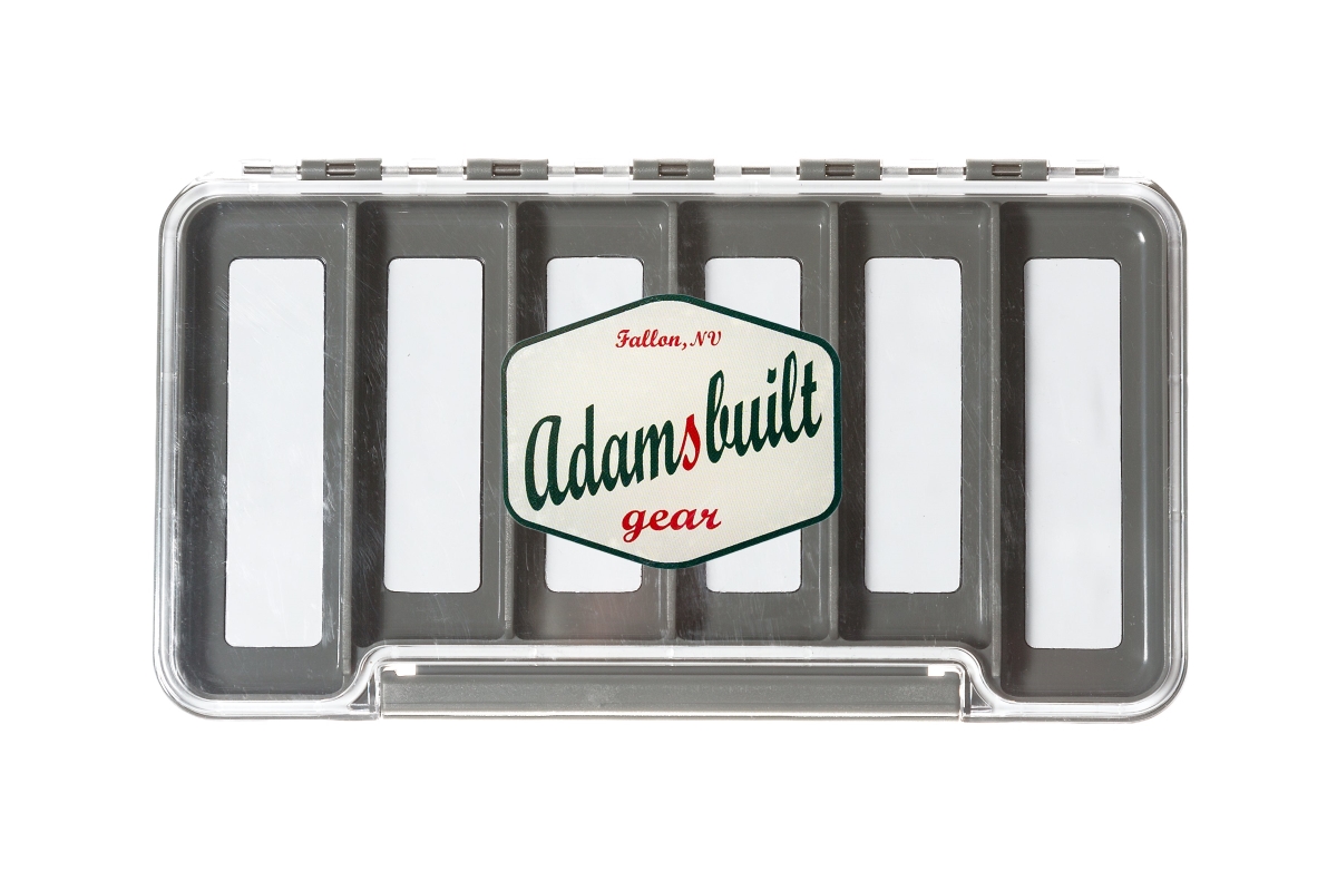 AB98-6MC Slim Waterproof 6 Magnetic Compartments Box - Clear Single Sided - Large