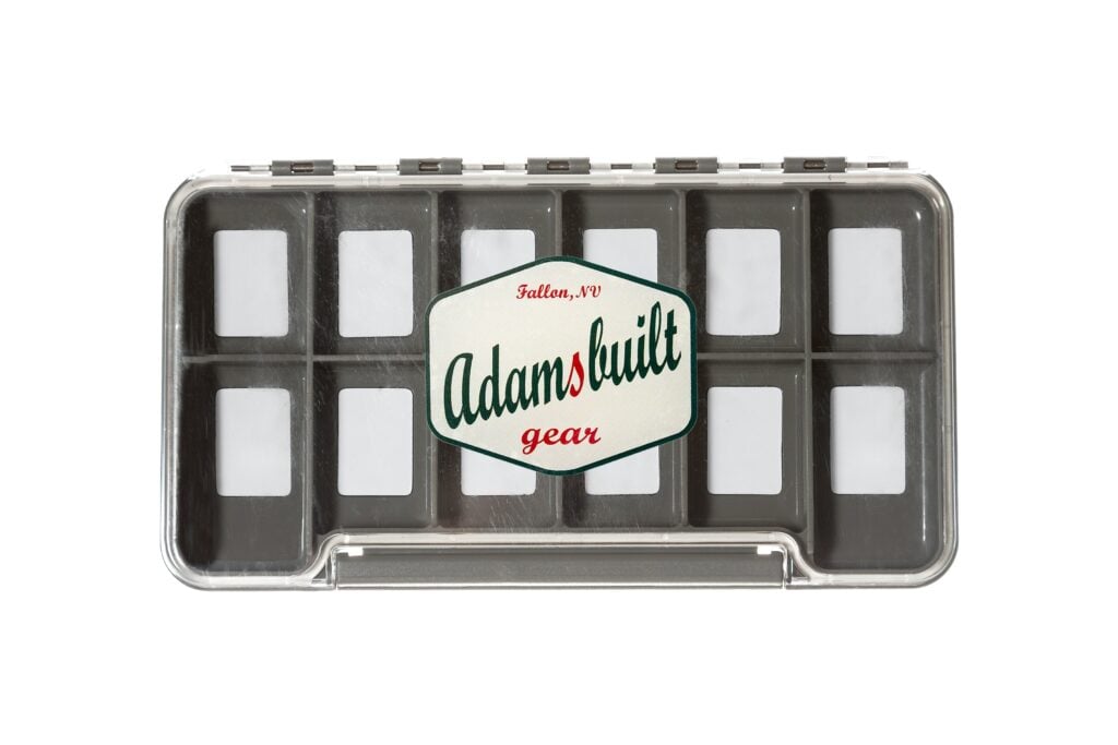 AB98-12MC Slim Waterproof 12 Magnetic Compartments Box - Clear Single Sided - Large