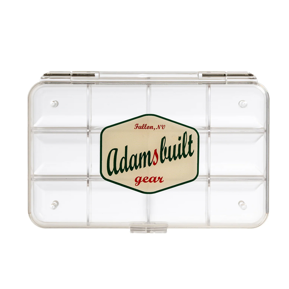 AB108C-12C Ultra Clear Fly Box with 12 Compartments - Small