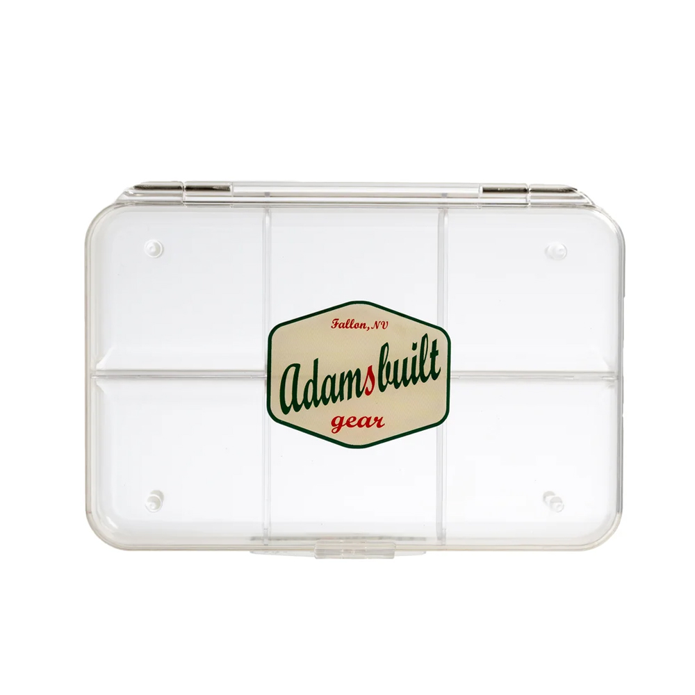 AB110B-6C Ultra Clear Fly Box with 6 Square Compartments - Large