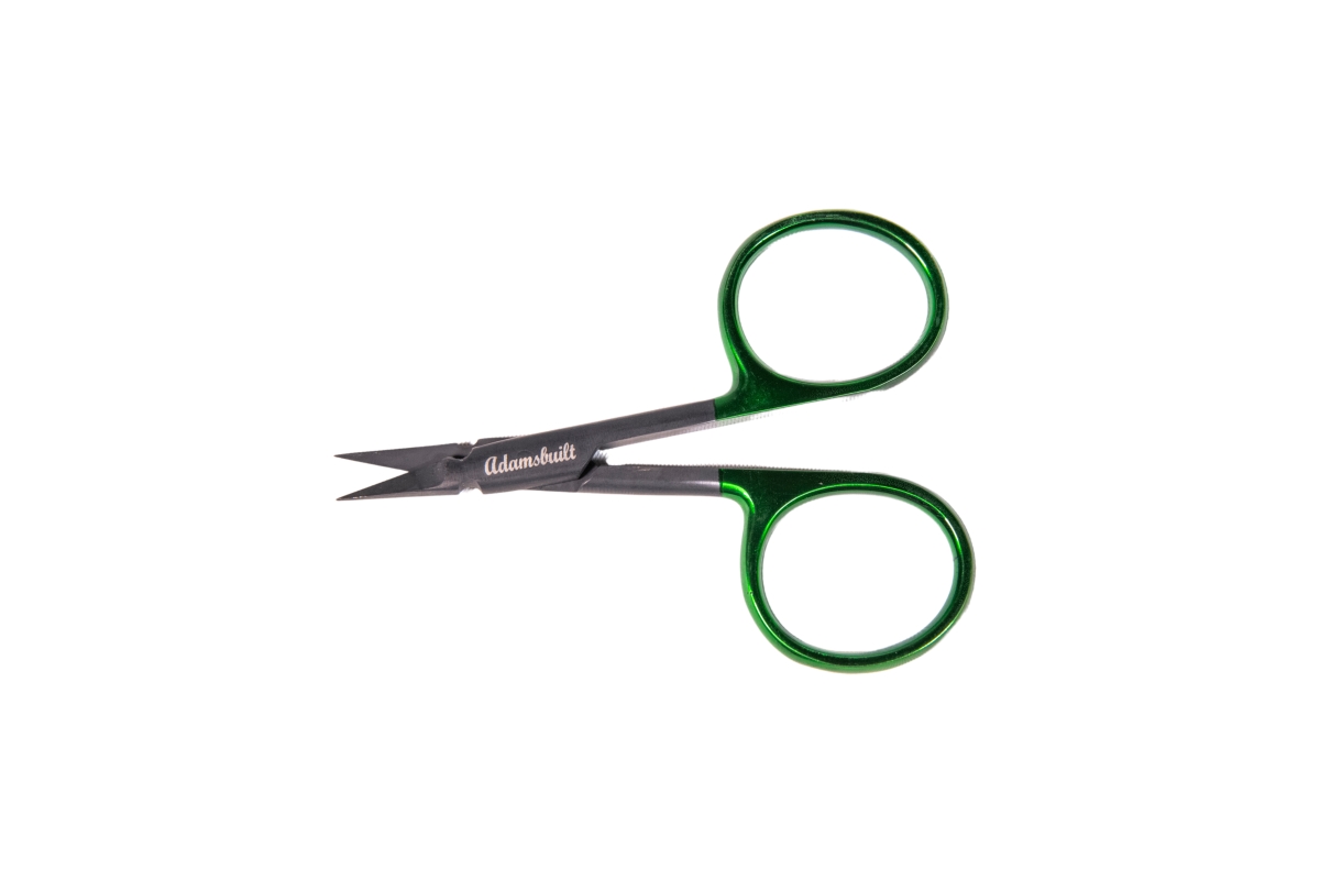 ARSBG35 3.5 in. Arrow Scissors - Straight - Black with Green Loops