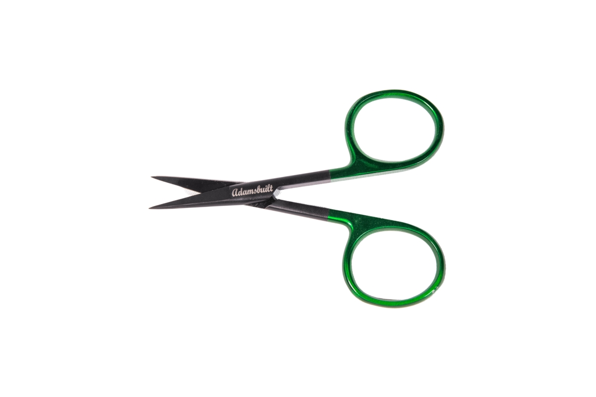 APSBG4 4 in. All Purpose Scissors - Straight - Black with Green Loops