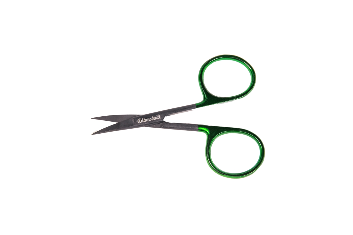 APSBG4C 4 in. All Purpose Scissors Curved with Loops - Black & Green