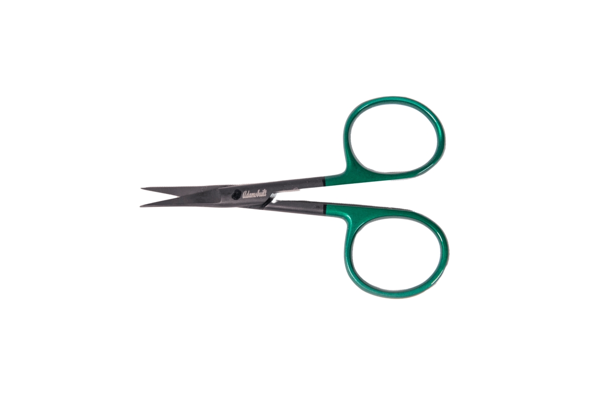 MCSBG35 3.5 in. Micro Tip Scissors with Loops - Black & Green