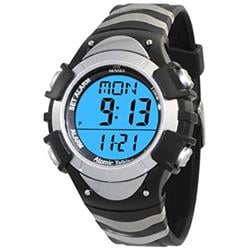 BAT-1269 Timechant Atomic English Talking Watch for Seniors Men & Women, Silver -  America Digital Accessories