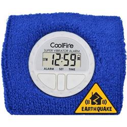 BAT-1685D Coolfire Vibrating Alarm Clock, Blue