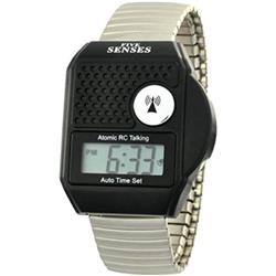 Picture of America Digital Accessories BAT-1095 Fivesenses Atomic Top Button English Talking Watch for Seniors Blind Men & Women