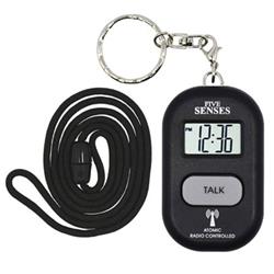 Picture of America Digital Accessories BAT-1281B Five Senses Atomic English Talking Watch&#44; Black