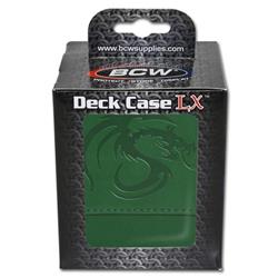 Picture of BCW Diversified BCDDCLXGRN Deck Box - LX Deck Case, Green