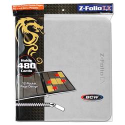 Picture of BCW Diversified BCDZF12LXWHI Binder Zipper Folio LX 12-Pocket Pages, White