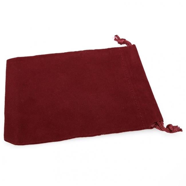 Picture of Chessex CHX02373 Small Suede Cloth Dice Bag, Burgandy