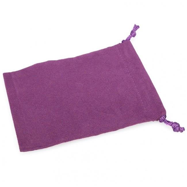 Picture of Chessex CHX02377 Small Suede Cloth Dice Bag, Purple