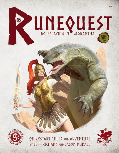 Picture of Chaosium CAO4027 Rune Quest Roleplaying Quickstart