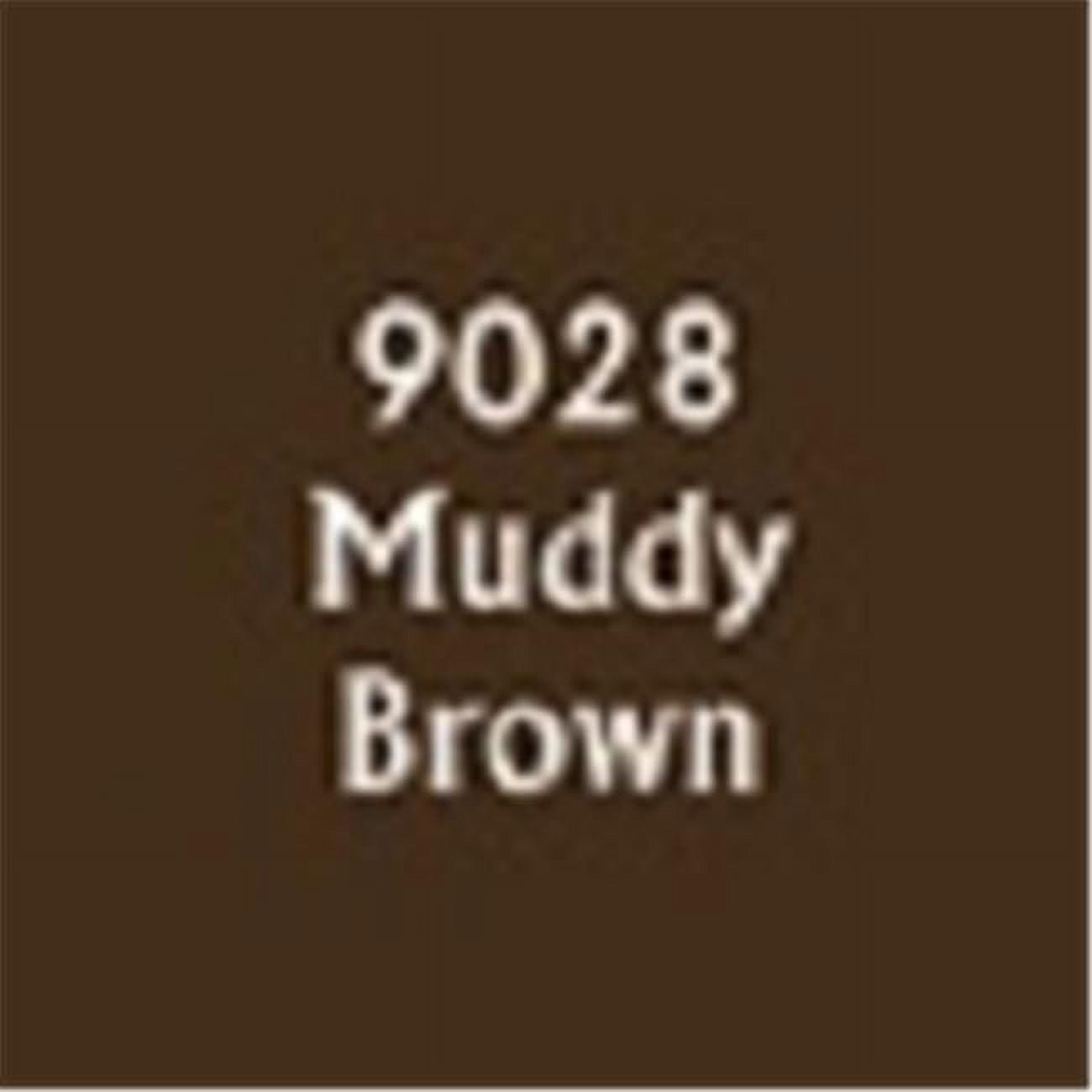Picture of Reaper Miniatures REM09028 0.5 oz Master Series Paint Dropper Bottle, Muddy Brown