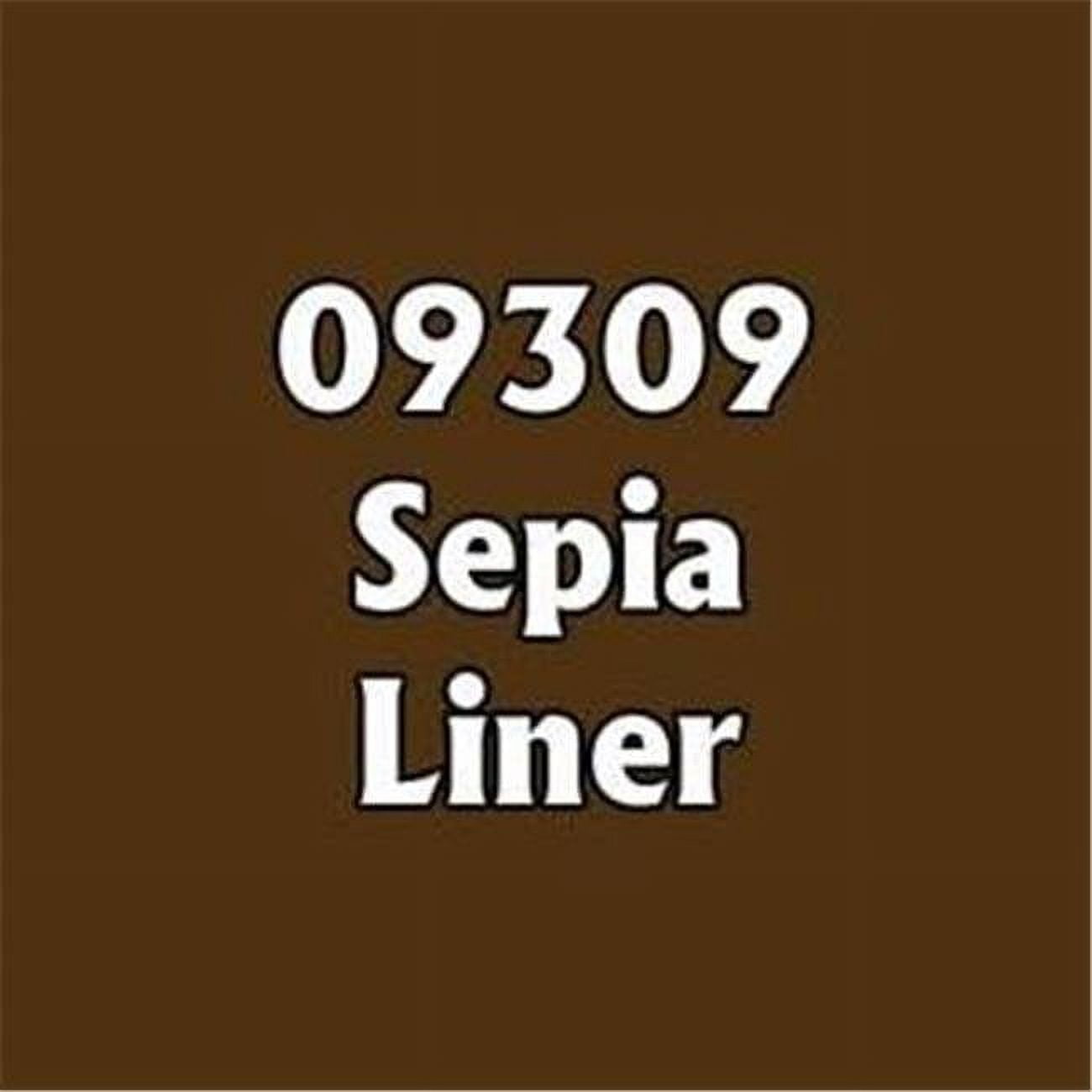 Picture of Reaper Miniatures REM09309 0.5 oz Master Series Paint Core Colors Dropper Bottle, Sepia Liner