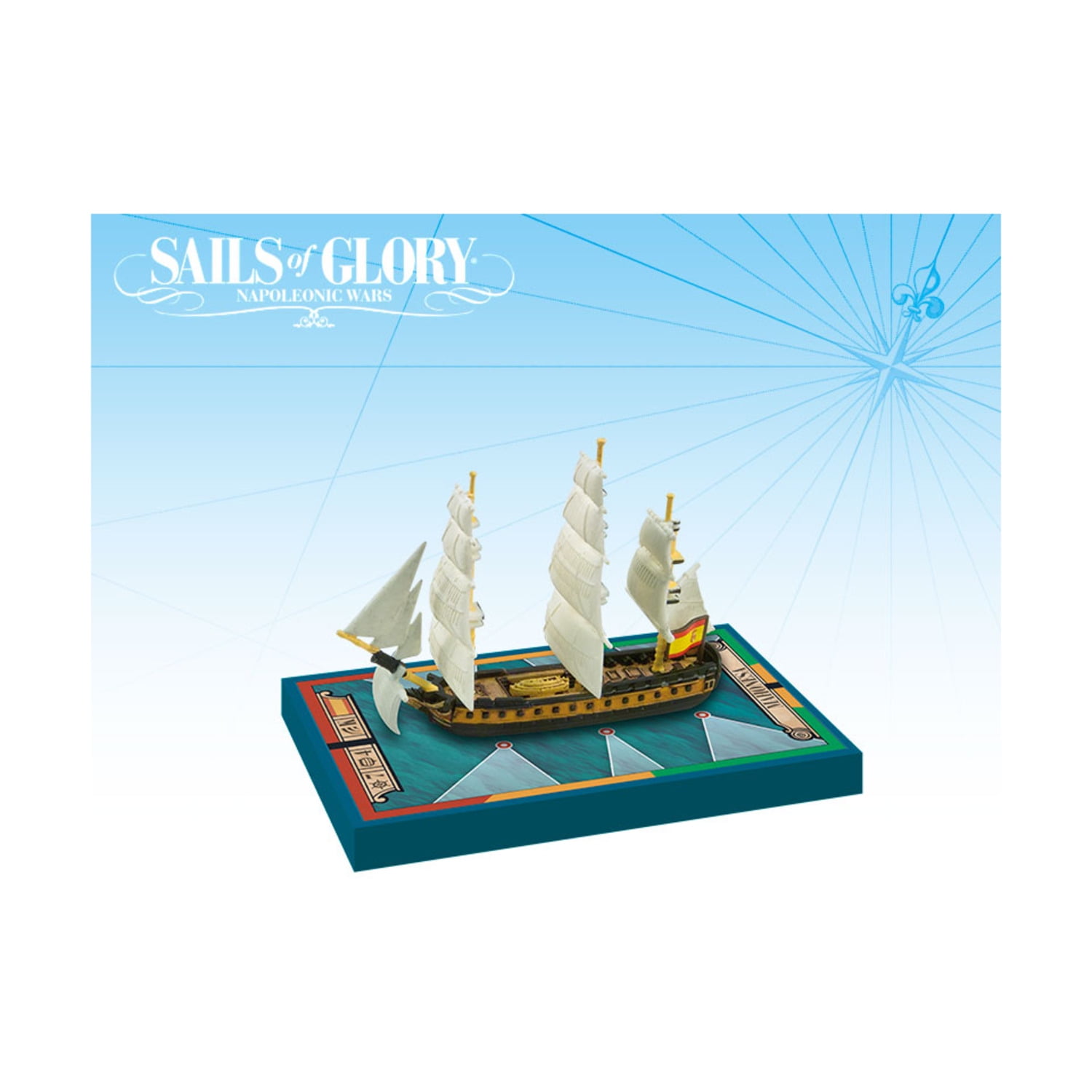 Picture of Ares Games ARESGN113A Sails of Glory Mahonesa 1789 & Ninfa 1795 - Ship Pack