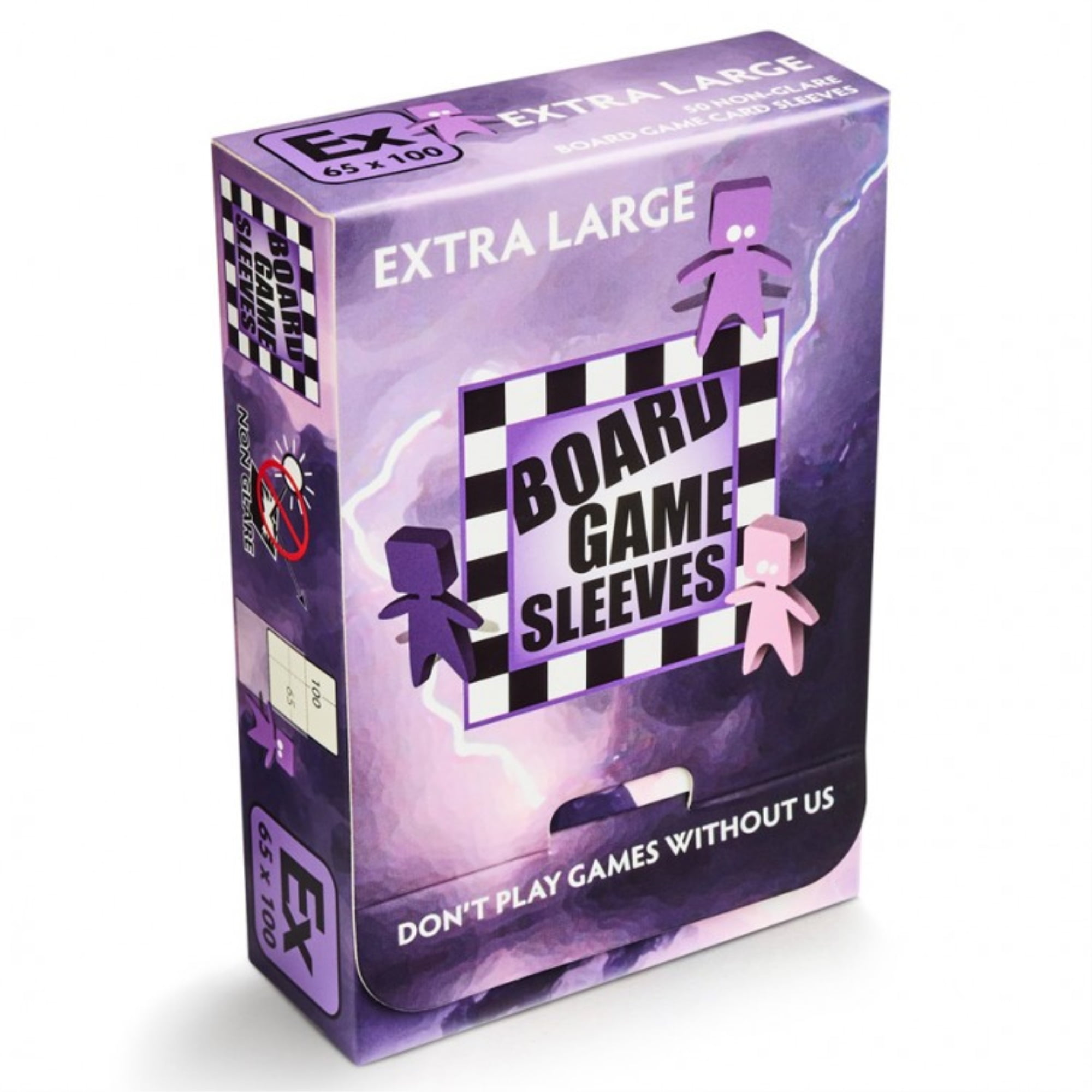 Picture of Arcane Tinmen ATM10427 DP Extra Large Board Game Sleeves Non Glare, Purple - 100 Count