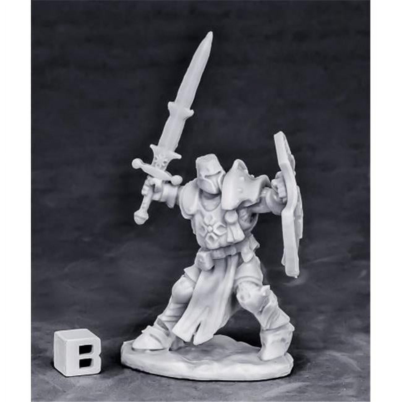 Picture of Reaper Miniatures REM77550 Bones - Crusader Champion Attacking W3 Miniatures