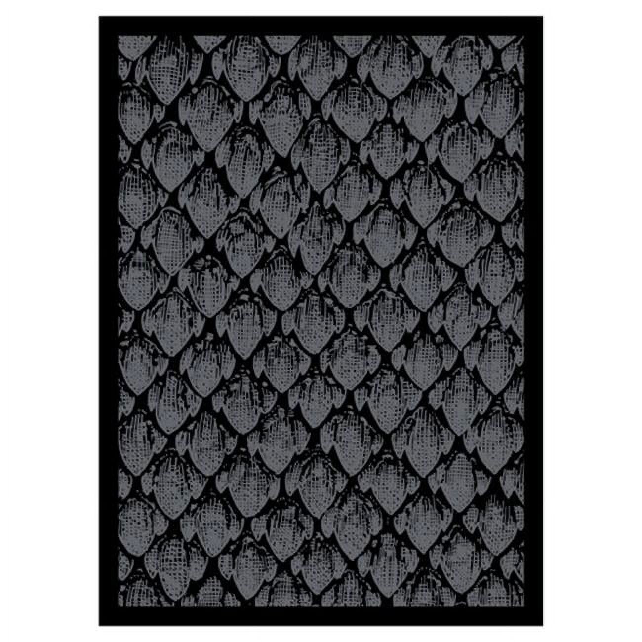 Black Dragonhide Double Matte Standard Size Card Sleeves - 50 Count