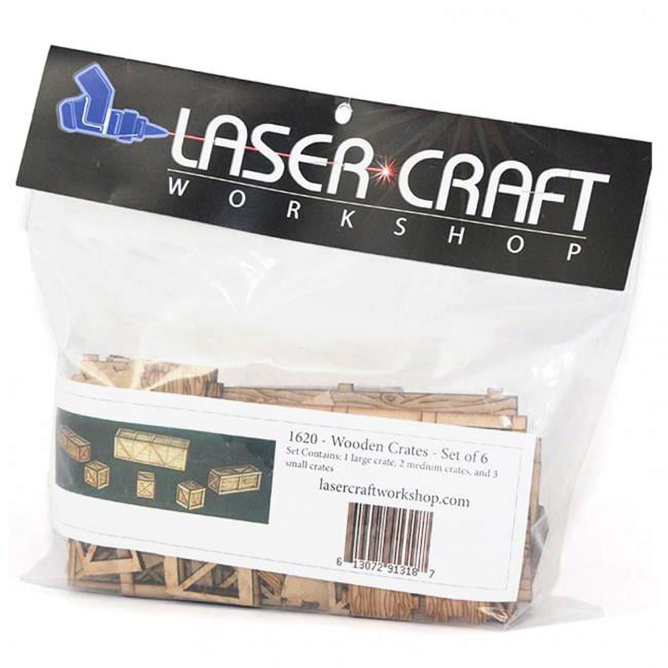 Picture of Laser Craft Workshop LCW1620 Accessories & Wooden Crates - Pack of 6