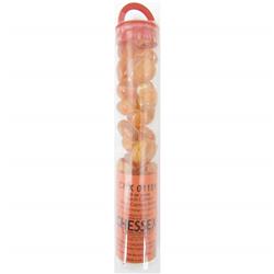Glass Stones Tube - Peach Catseye, 20 Stones