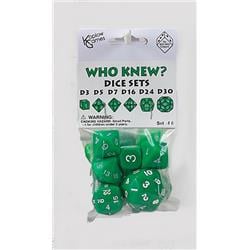 Who Knew - Dice Set, Green
