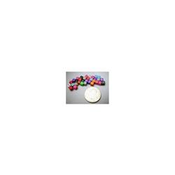 Koplow KPL18199 5 mm D6 Square Corner Assorted Color Dice Game - 30 Count
