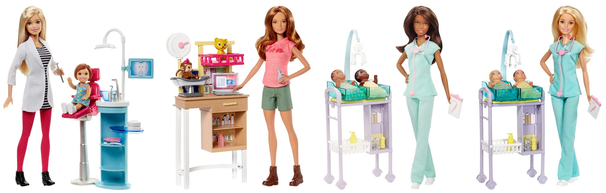 MTTDHB63 Barbie Crrs Playset Assortment Baby Doll - 4 Piece -  Mattel
