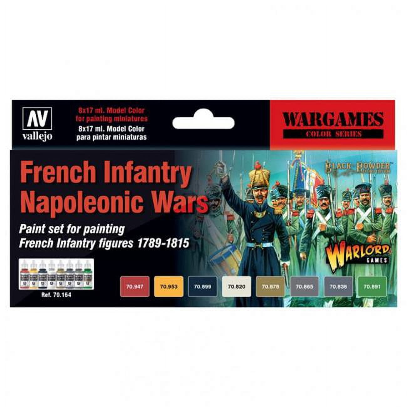 Picture of Acrylicos Vallejo VJP70164 Model Color-WG - French Infantry Napoleonic Wars - Figures