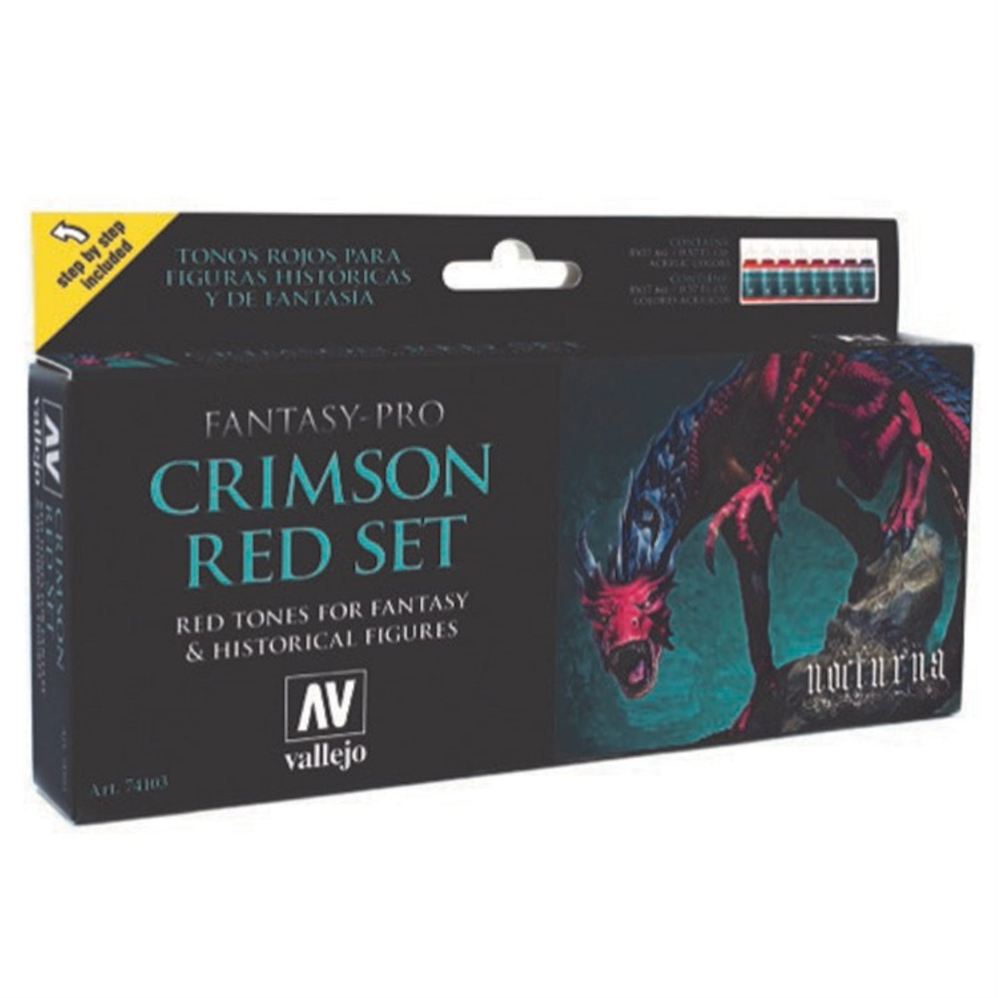 VJP74103 Fantasy Pro - Crimson, Red - Set of 8