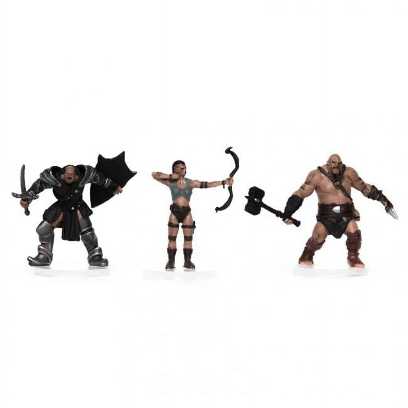 Picture of Role 4 Initiative R4I6001B-PC Characters of Adventure Orcs 3-Set B Archer&#44; Paladin & Battlemaster Miniature