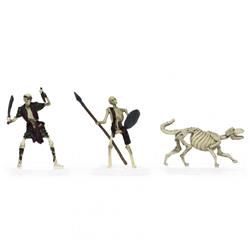 Picture of Role 4 Initiative R4I67018-PC Characters of Adventure Skeletons 3-Set B Blademaster&#44; Spearman & Wolf