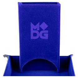 Fold Up Velvet Dice Tower, Blue