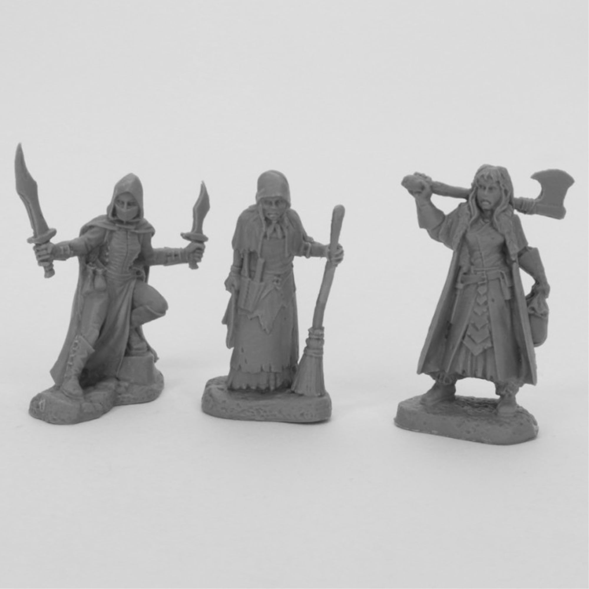 Bones Women of Dreadmere Miniatures, Black - Pack of 3