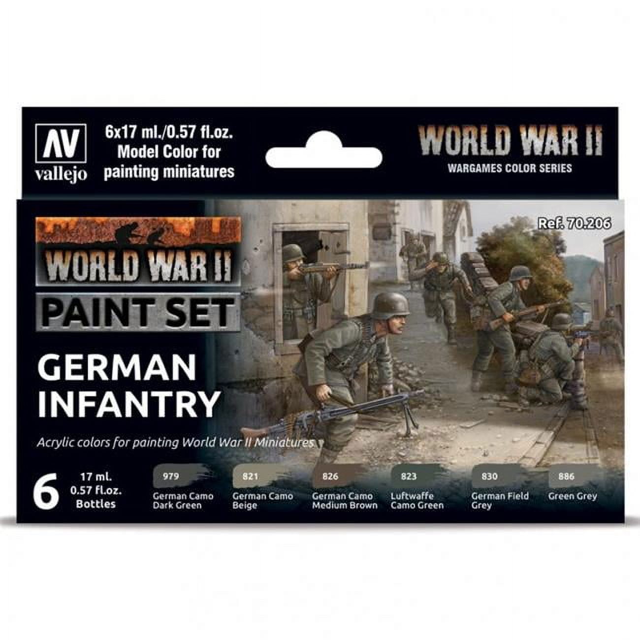 vallejo  World War II German Infantry Paint Set
