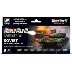 vallejo VJP70221 World War III Soviet Armour & Infantry Paint Set