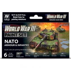 vallejo VJP70223 World War III NATO Armour & Infantry Paint Set