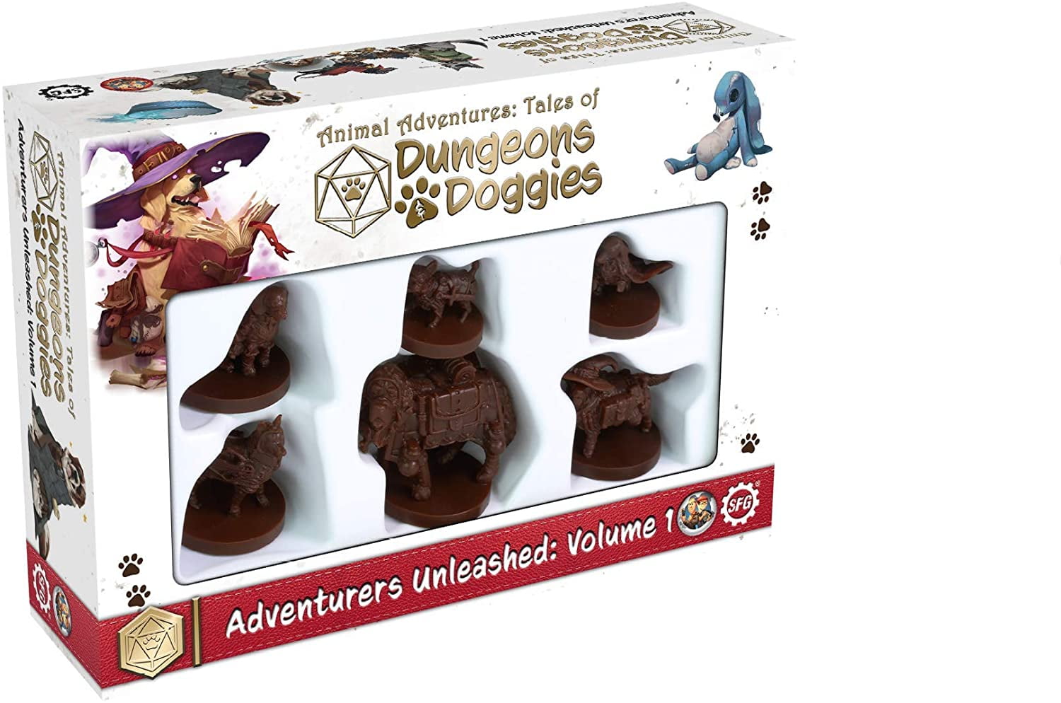 Picture of Steamforged Games STEADD-001 Dungeons & Doggies Miniature - Volume 1