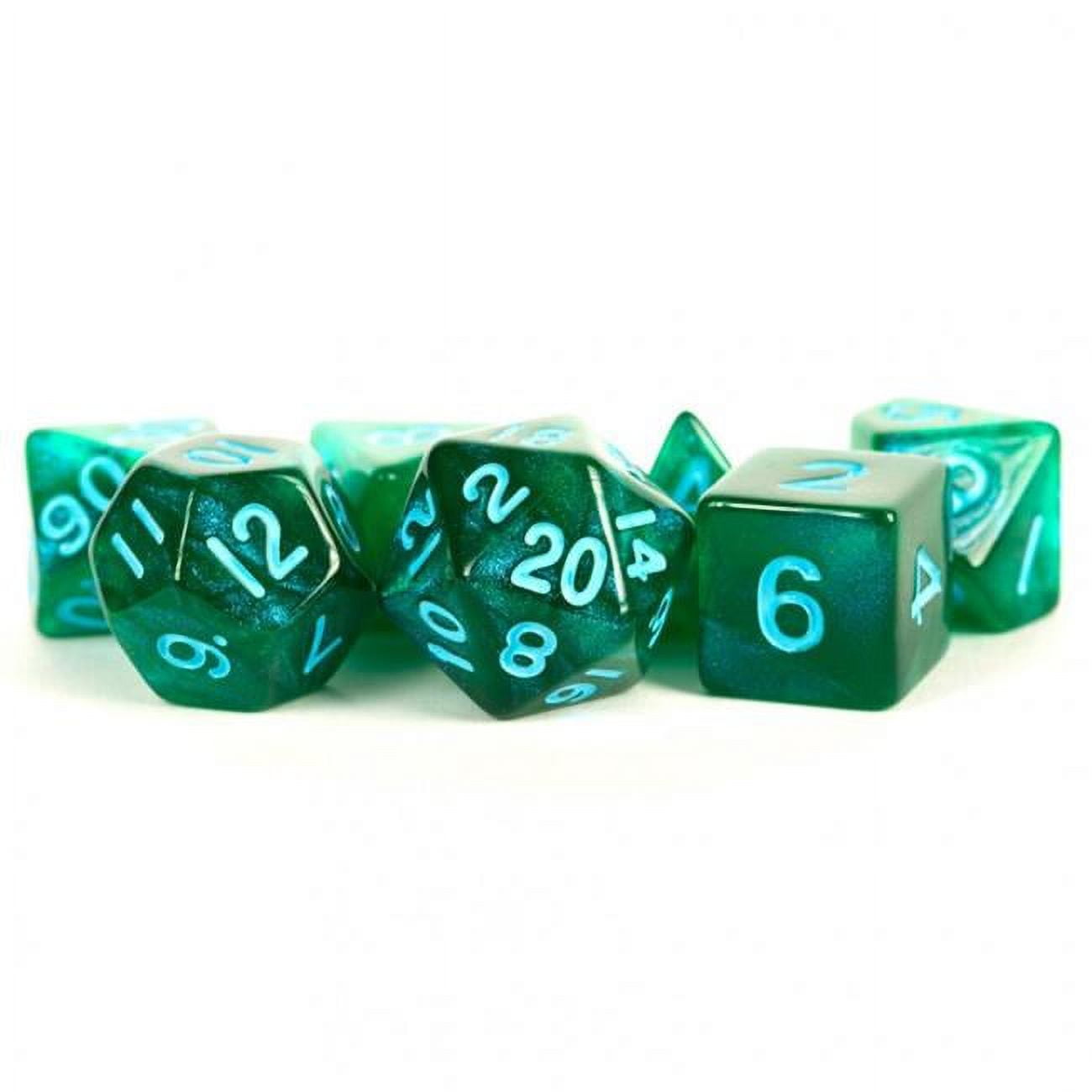 LIC178 Stardust-Dice - Gray & Blue - 7 Piece