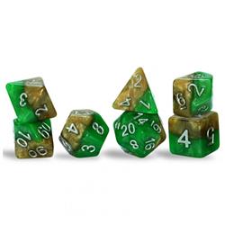GKGH20 Cube Halfsies-Robin Hood Dice - 7 Piece