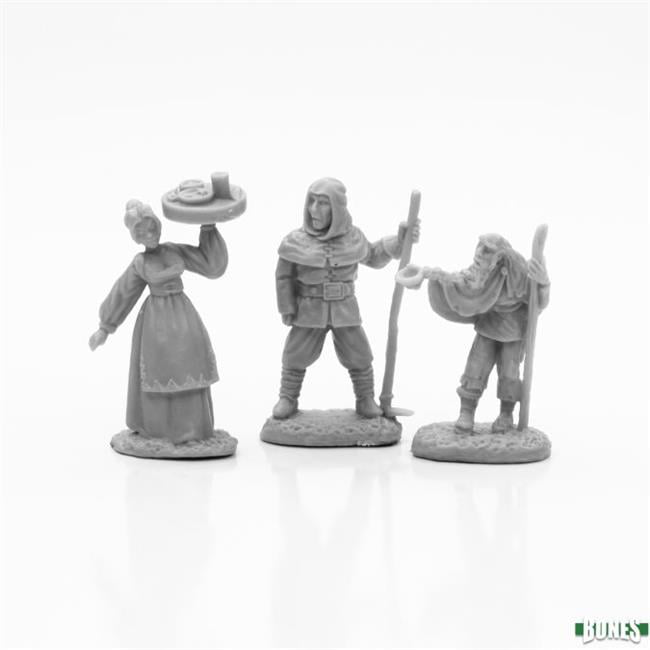 Bones - Townsfolk 1 Miniatures - 3 Count