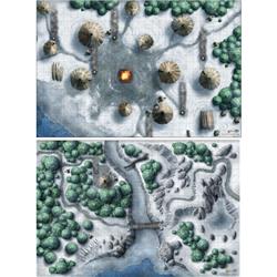Picture of Gale Force 9 GF972805 20 x 30 in. Dungeons & Dragons 5E-Icewind Dale Map Set - Pack of 2