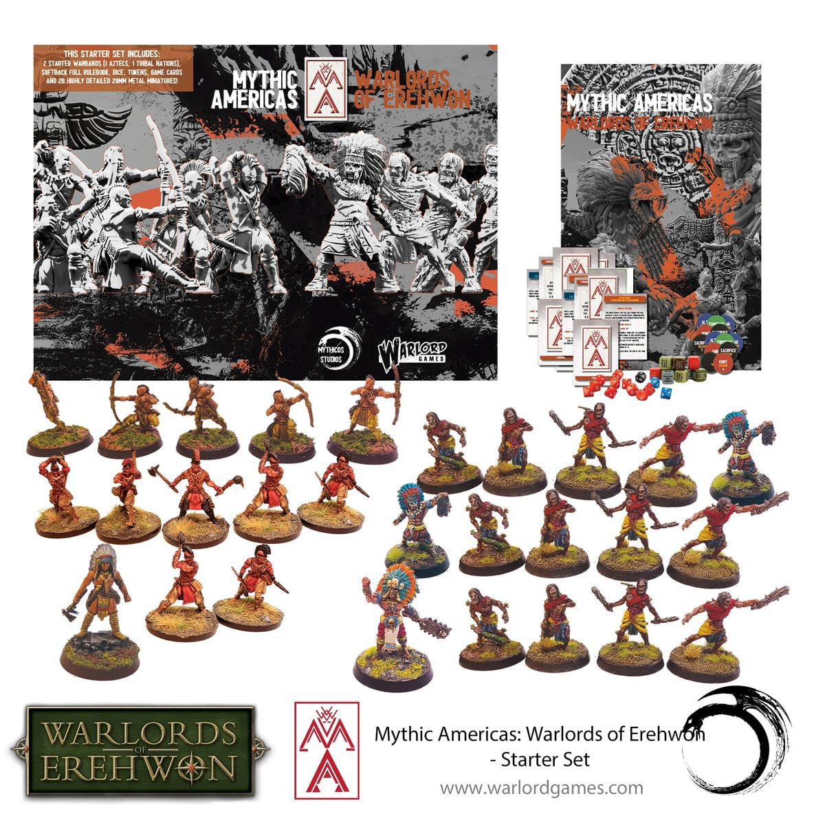 Picture of Warlord Games WRL721510002 Mythic Americas Aztec & Nations Starter Miniatures