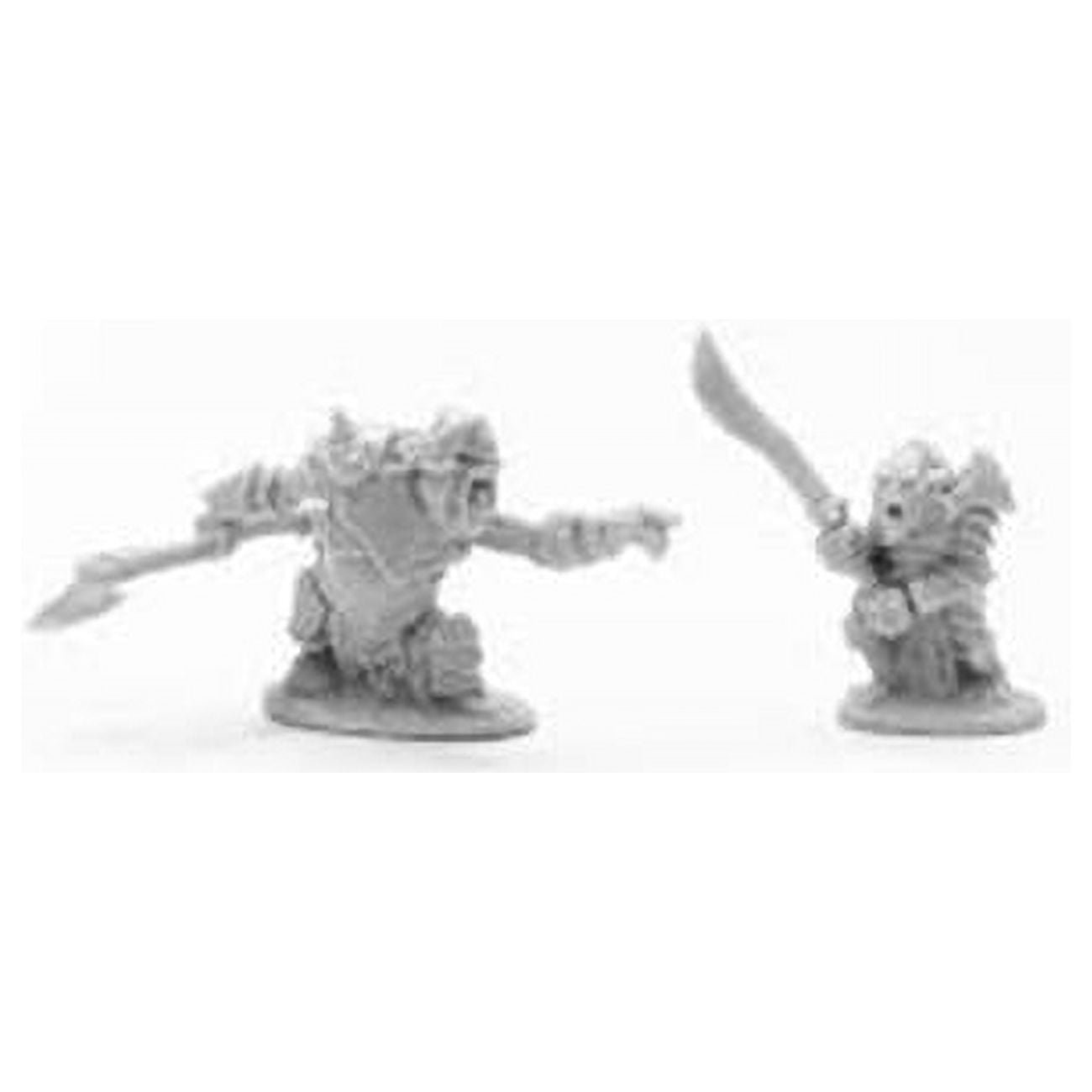 Picture of Reaper Miniatures REM77678 Bones Armored Goblin Leaders Miniatures
