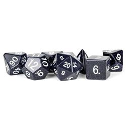 Sandstone Dice Game, Blue - Set of 7
