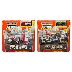 Picture of Mattel MTTGVY82 Matchbox Action Drivers Playset, Assorted Color - Set of 4