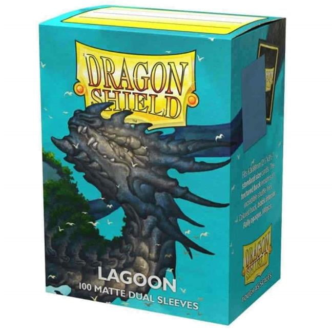 Picture of Arcane Tinmen ATM15048 DP Dragon Shields Card - Dual Matte Lagoon&#44; Blue - 100 Count