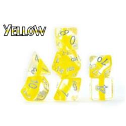 GKGN040 Cube Neutron - Dice Bags, Yellow - Set of 7